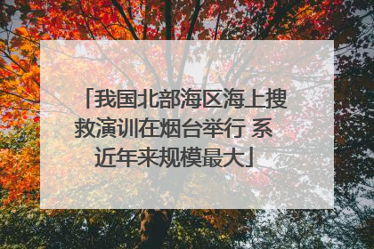 我国北部海区海上搜救演训在烟台举行 系近年来规模最大