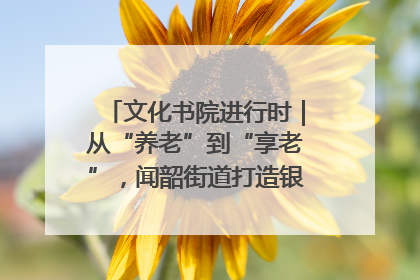 文化书院进行时｜从“养老”到“享老”，闻韶街道打造银龄幸福新图景