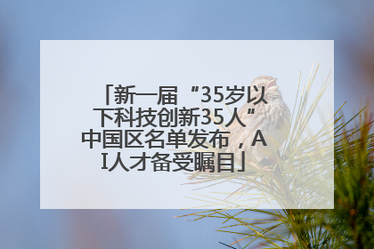 新一届“35岁以下科技创新35人”中国区名单发布，AI人才备受瞩目