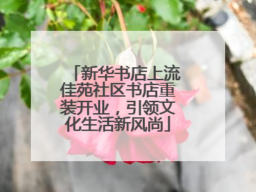 新华书店上流佳苑社区书店重装开业，引领文化生活新风尚