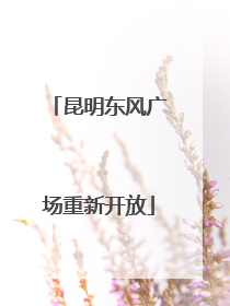 昆明东风广场重新开放
