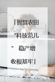 智慧农田“科技范儿” 稳产增收根基牢