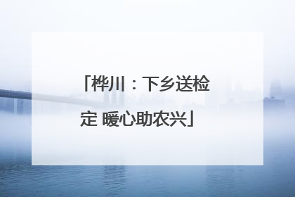 桦川：下乡送检定 暖心助农兴