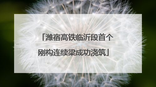 潍宿高铁临沂段首个刚构连续梁成功浇筑