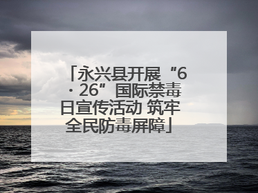 永兴县开展“6・26”国际禁毒日宣传活动 筑牢全民防毒屏障