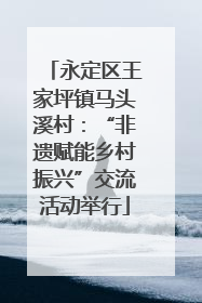永定区王家坪镇马头溪村：“非遗赋能乡村振兴”交流活动举行