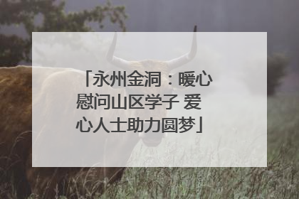 永州金洞：暖心慰问山区学子 爱心人士助力圆梦