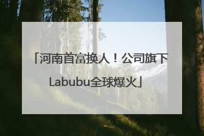 河南首富换人！公司旗下Labubu全球爆火
