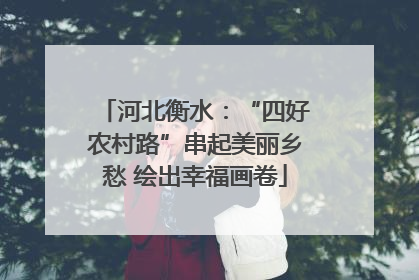 河北衡水：“四好农村路”串起美丽乡愁 绘出幸福画卷