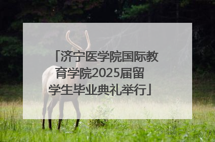 济宁医学院国际教育学院2025届留学生毕业典礼举行