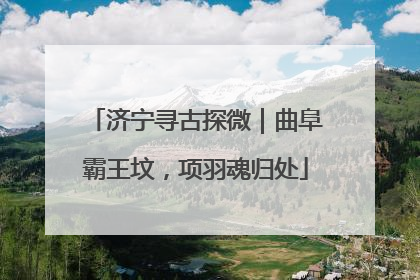 济宁寻古探微｜曲阜霸王坟，项羽魂归处