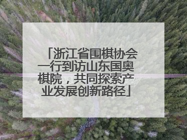 浙江省围棋协会一行到访山东国奥棋院，共同探索产业发展创新路径