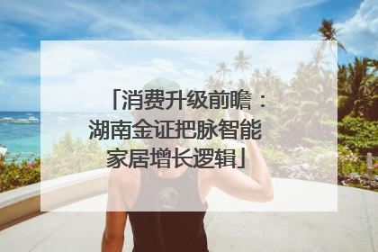 消费升级前瞻：湖南金证把脉智能家居增长逻辑