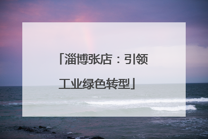 淄博张店：引领工业绿色转型