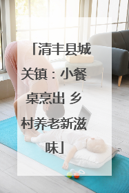 清丰县城关镇：小餐桌烹出 乡村养老新滋味