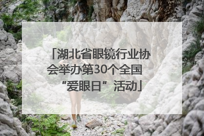 湖北省眼镜行业协会举办第30个全国“爱眼日”活动