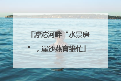 滹沱河畔“水景房”，崖沙燕育雏忙