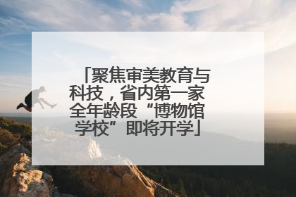 聚焦审美教育与科技，省内第一家全年龄段“博物馆学校”即将开学