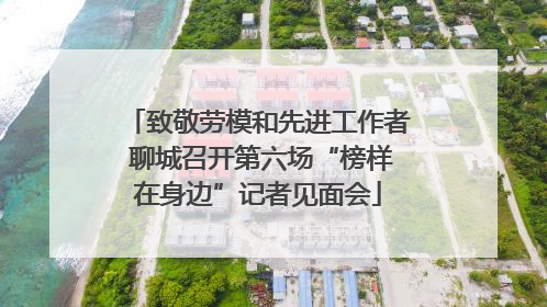 致敬劳模和先进工作者 聊城召开第六场“榜样在身边”记者见面会