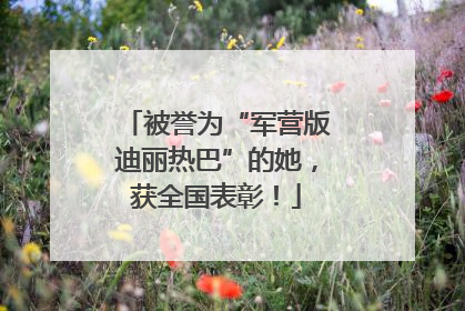 被誉为“军营版迪丽热巴”的她，获全国表彰！