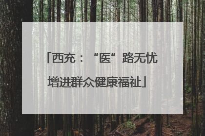 西充：“医”路无忧 增进群众健康福祉