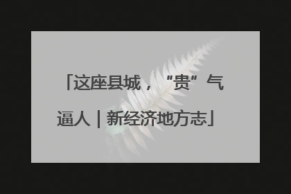 这座县城，“贵”气逼人｜新经济地方志