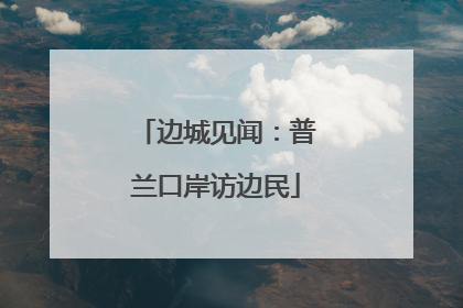 边城见闻：普兰口岸访边民
