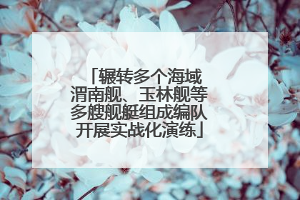 辗转多个海域 渭南舰、玉林舰等多艘舰艇组成编队开展实战化演练