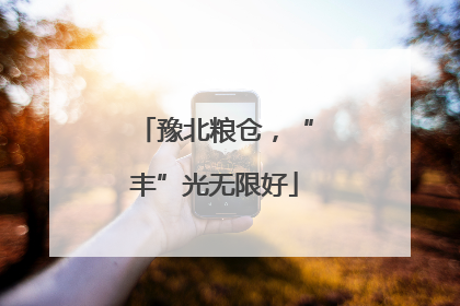 豫北粮仓，“丰”光无限好