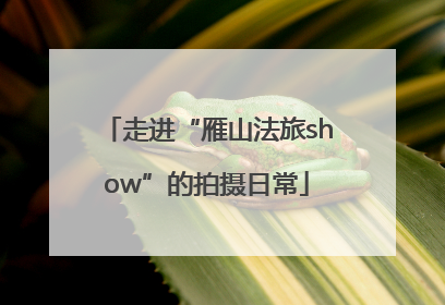 走进“雁山法旅show”的拍摄日常
