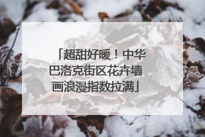超甜好暖！中华巴洛克街区花卉墙画浪漫指数拉满