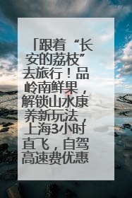 跟着“长安的荔枝”去旅行！品岭南鲜果，解锁山水康养新玩法，上海3小时直飞，自驾高速费优惠