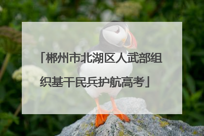 郴州市北湖区人武部组织基干民兵护航高考