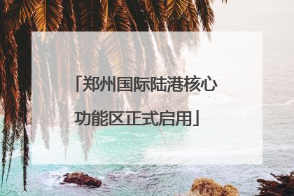 郑州国际陆港核心功能区正式启用