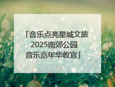 音乐点亮星城文旅 2025南郊公园音乐嘉年华收官