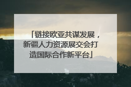 链接欧亚共谋发展，新疆人力资源展交会打造国际合作新平台