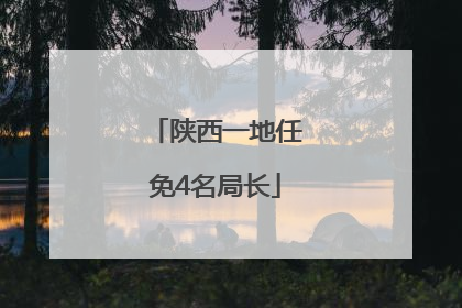 陕西一地任免4名局长