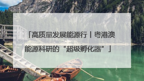 高质量发展能源行丨粤港澳能源科研的“超级孵化器”