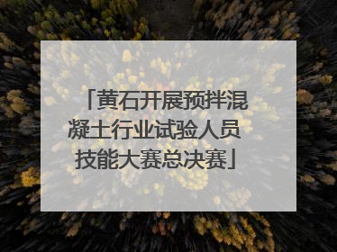 黄石开展预拌混凝土行业试验人员技能大赛总决赛