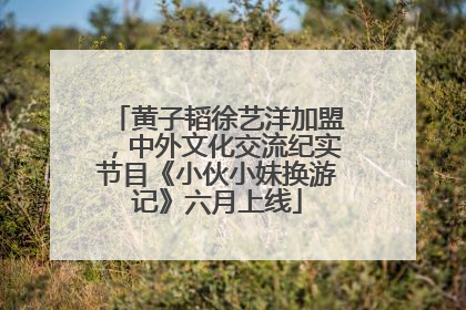 黄子韬徐艺洋加盟，中外文化交流纪实节目《小伙小妹换游记》六月上线