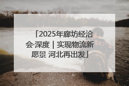 2025年廊坊经洽会·深度｜实现物流新愿景 河北再出发