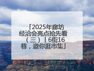 2025年廊坊经洽会亮点抢先看（三）丨6街16巷，邀你逛市集