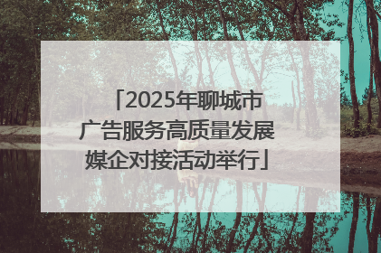 2025年聊城市广告服务高质量发展媒企对接活动举行