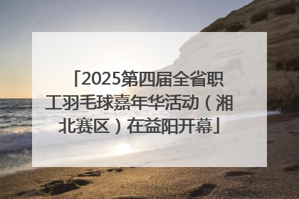 2025第四届全省职工羽毛球嘉年华活动（湘北赛区）在益阳开幕