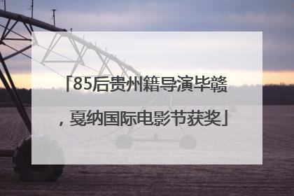 85后贵州籍导演毕赣，戛纳国际电影节获奖