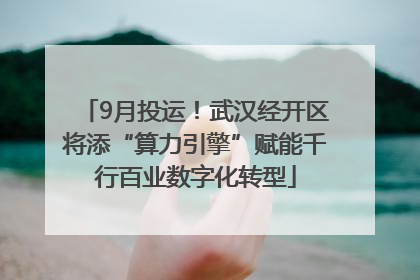 9月投运！武汉经开区将添“算力引擎”赋能千行百业数字化转型