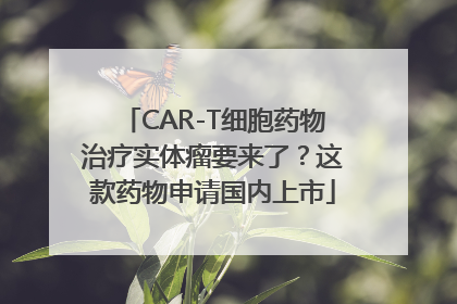 CAR-T细胞药物治疗实体瘤要来了？这款药物申请国内上市