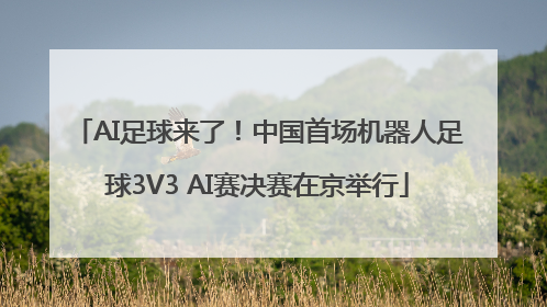 AI足球来了！中国首场机器人足球3V3 AI赛决赛在京举行