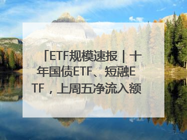 ETF规模速报｜十年国债ETF、短融ETF，上周五净流入额均超20亿元